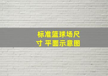 标准篮球场尺寸 平面示意图